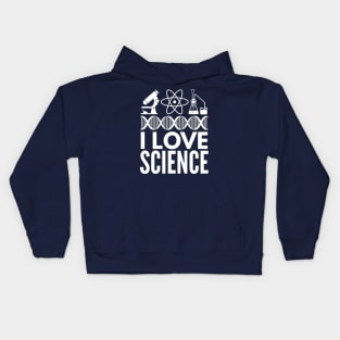 I love Science Kids Hoodie